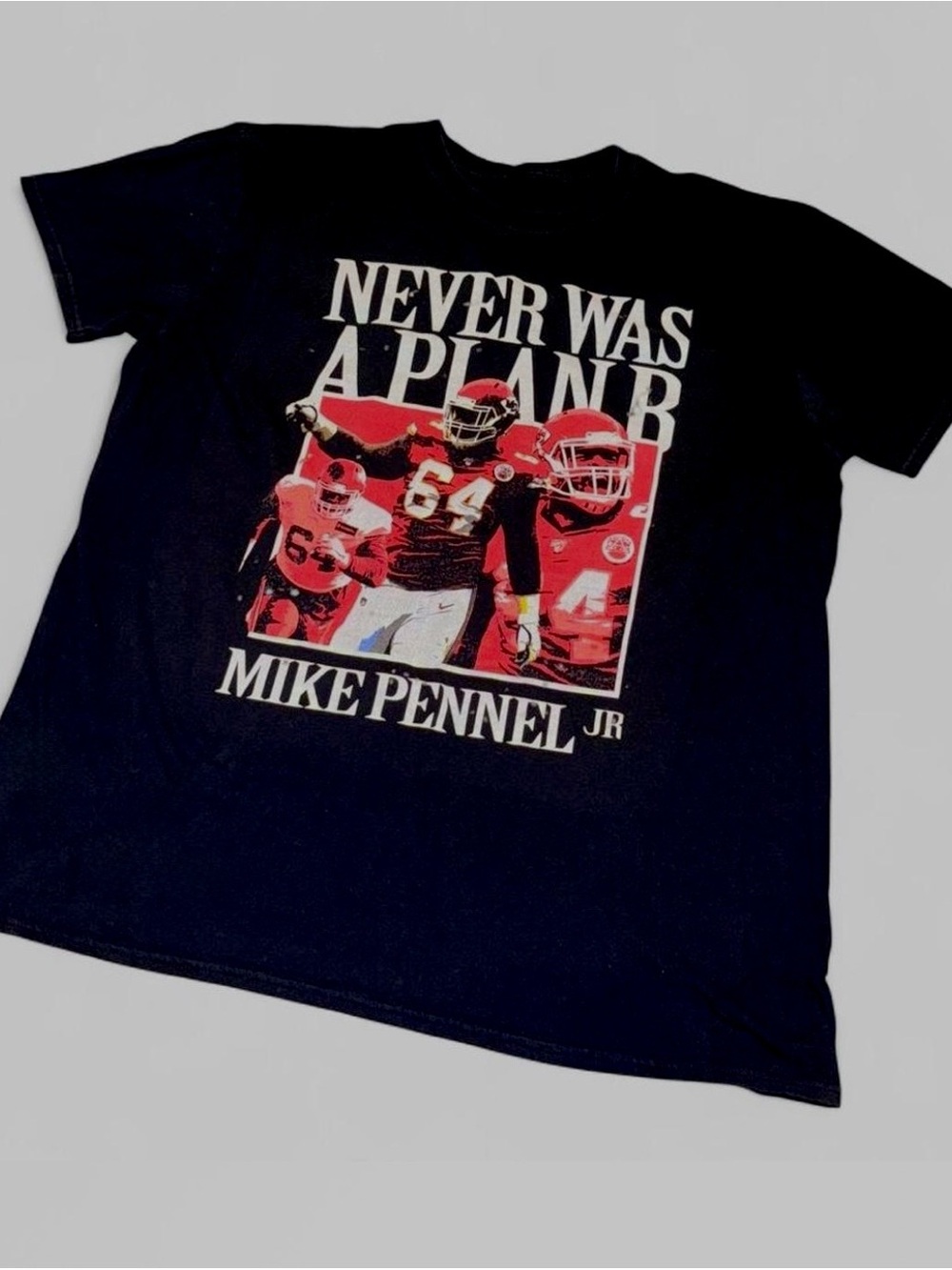 Mike Pennel Jr. Black Graphic Short-Sleeve Tee